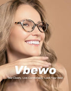 6 Pack Small Oval Reading Glasses for Women, Blue Light Readers with Flexible Spring Hinge (Multicolor, 2.0x)