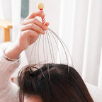Manual Scalp Massager Octopus Head Scratcher - Relaxation and Stress Relief Tool for Head Tingling, Portable Metal Head Massager(Random Color)