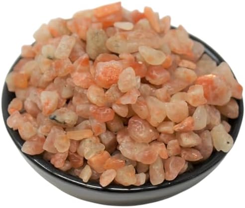 Sunstone Crystal Chips 100g – Natural Tumbled Polished Gemstone Stones for Jewelry Making, Resin Art, Chakra Healing, Aquarium Gravel, Vase Filler & Home Déco