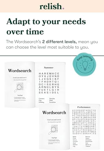 Relish Large Print Word Search – Dementia Activities for Seniors, Products & Gifts for Seniors and Elderly