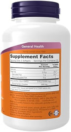 NOW Supplements, Lecithin 1200 mg with naturally occurring Phosphatidyl Choline, 100 Softgels