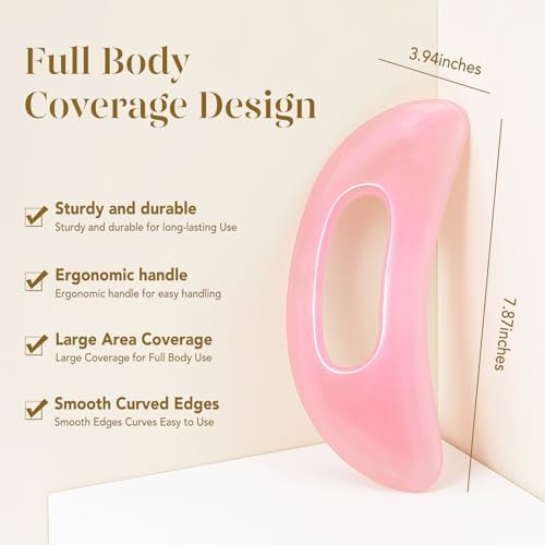 BAIMEI IcyMe Gua Sha Tools Face Massager for Skin Care, Relaxation and Reduce Wrinkles Puffiness Skin Care Tools, Self Care Gift for Men Women -Pink