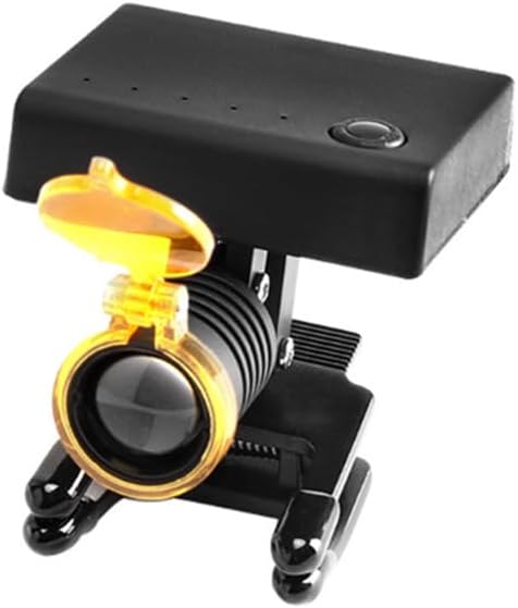 Powerful LED Headlight Headlamp for Dental Loupes Wireless Medical Spotlight with Optical Filter Clip-on Design