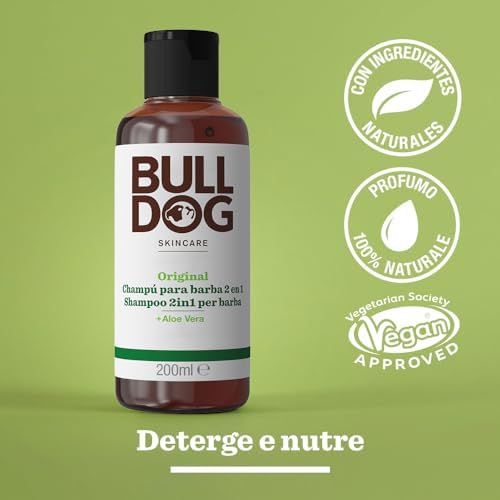 Bulldog Original Beard 2-in-1 Shampoo 200ml – Pack of 1