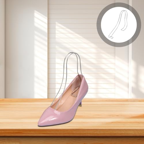 Amosfun 4pcs Sandal Shoe Display Stand Insert Supports Shaper Forms for Women Sandals High Heel Shoes 8.85 X 5.90 X 1.18 Inch