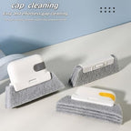 2 Pcs Window Track Cleaning Tool Sliding Door Track Cleaner Window Sill Groove Countertop Cleaning Brush Crevice Tool(White)