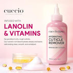 Cuccio Pro Hydrating Cuticle Remover 4 fl oz – Professional Fast-Acting Cuticle Softener & Remover for Dry, Rough Cuticles, Moisturizing Lanolin-Infused Formula for Healthy Nails