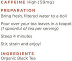 Golden Moon Tea Organic Lapsang Souchong Black Tea - Loose Leaf, Non-GMO - Half Pound (96 Servings)