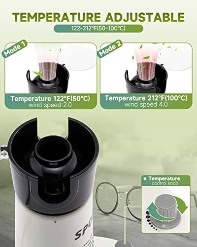 Optical Eyeglasses Frame Warmer Eyeglass Frame Heater 122~212℉(50~100℃) Optical Hot Air Frame Heating Adjuster Adjustable Temperature 110v US Plug TR90