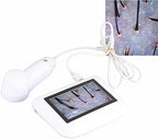 Skin Diagnosis Hair Analyzer, 5 Inch LCD Screen Digital Skin Detector Tester Hair Skin Analyzer Machine Skin Pigment Tester, and Hair Detection Hair Follicle Detector (US)