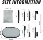 10 PCS Hearing Aid Cleaning Kits Hearing Amplifier Brush Tools Earbuds Headphones Airpods Cleaner Brush Kits with Case
