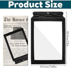 3 X Full Page Magnifier for Reading, 12 × 7.6 in Plastic Magnifying Sheet, Lightweight Portable Magnifying Page Fresnel Sheet for Elderly and People with Low Vision Reading