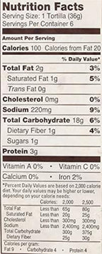 La Tortilla Factory, Tortilla Traditional Organic, 6 Count, 7.62 Ounce
