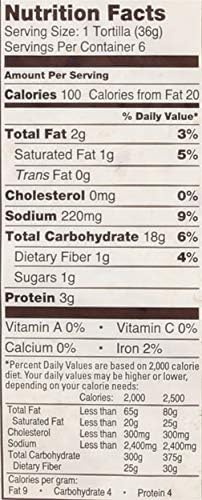La Tortilla Factory, Tortilla Traditional Organic, 6 Count, 7.62 Ounce