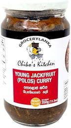 Polos Curry 350g (12.3 oz) by Chiko’s Kitchen – Authentic Sri Lankan Young Jackfruit Curry in Traditional Spices | Ready to Eat
