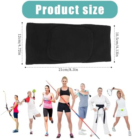 1 Pair Arm Brace Pads, Elbow Protector with Thicken Sponge Padding Breathable Anti-Collision Elbow Wraps Volleyball Basketball Tennis Compression Elbow Pads Support Strap for Kids Men Women (Black)