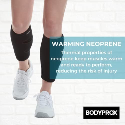 Bodyprox Calf Support Brace 1 Pack, Adjustable Shin Splint Compression Calf Wrap