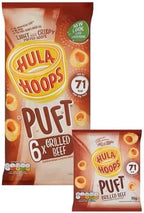 Hula Hoops Puft Beef 15g x - 6 per pack (0.2lbs)