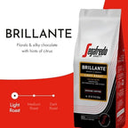 Segafredo Zanetti Ground Coffee – Made with Arabica Coffee – Light Roast, Smooth with Floral Notes – Blend of Colombian and Sumatran Arabicas – Bright, Medium-Bodied – Brillante, 10oz Bag, Pack of 6