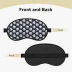 Baseball Softball Ball Print Sleep Mask, Eye Mask for Sleeping with Elastic Strap Soft Blackout Travel Eye Cover Zero Pressure Night Blindfold for Women Men