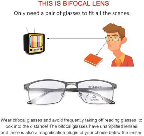 MIRYEA Photochromic Bifocal Reading Glasses Men Women Transition Sunglasses UV Protection Sun Readers 1.0 1.5 2.0 2.5 3.0 3.5