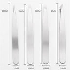 4 Pack Stainless Steel Tweezers Set for Eyebrow Shaping Facial Hair Removal Ingrown Hair Splinter Precision Grooming Tools