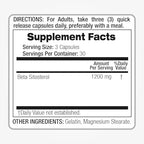 FITO MEDIC'S Lab | beta sitosterol| Plant sterols|240 Capsules |1200 mg | beta sitosterol Supplement | Ultra high Absorption.