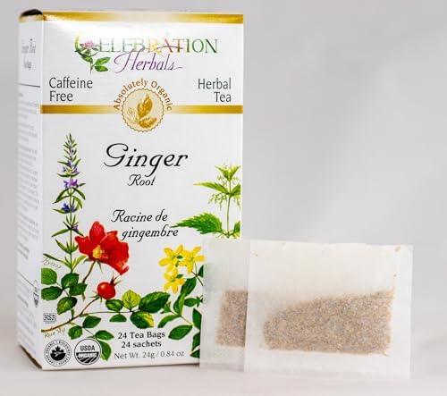 Celebration HERBALS Ginger Root Tea Organic 24 Bag, 0.02 Pound