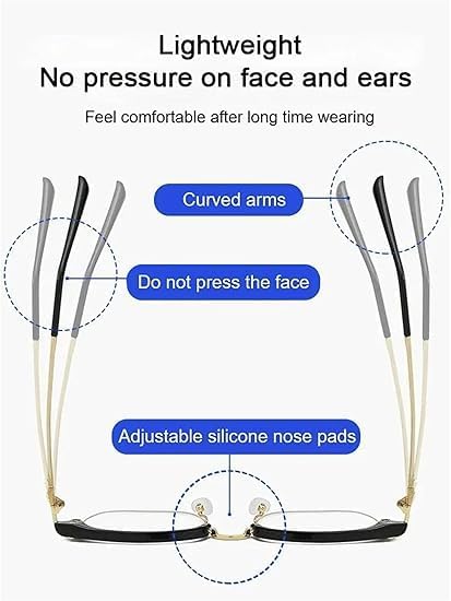 Ultra Light Anti Blue Presbyopic Glasses, Anti-Blue Light Reading Glasses - Ultra Light Relieve for Men and Women