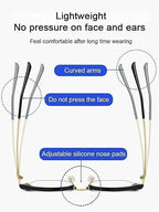 Ultra Light Anti Blue Presbyopic Glasses, Anti-Blue Light Reading Glasses - Ultra Light Relieve for Men and Women