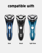 Sweetlf Replacement Blades for SweetLF Electric Razor for Men, 3PCS Sweet LF Replacement Heads for Shaver SWS7105 SWS7105BK, 2 Cleaning Brush