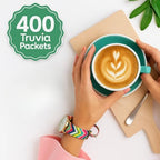 Truvias Natural Stevia Sweetener Packets – 400 Count – Zero Calorie Sugar Substitute, Plant-Based Sweetener, Keto Friendly, Original Flavor, Ideal for Coffee, Tea & Baking