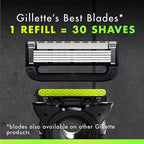 Gillette Labs Mens Razor Blade Refills Compatible with Gillette Labs Razors - 4 Cartridges With Exfoliating Bar