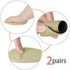 uxcell Lady Heels Forefoot Front Half Insoles Shoes Pad Cushion 2 Pairs Khaki