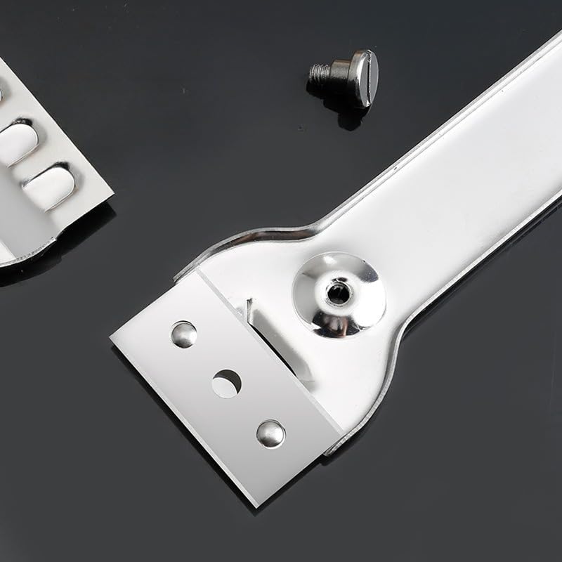 1 PC Stainless Steel Cleaning Scraper, Multi-Use Tool for Removing Stubborn Dirt (Silvery)