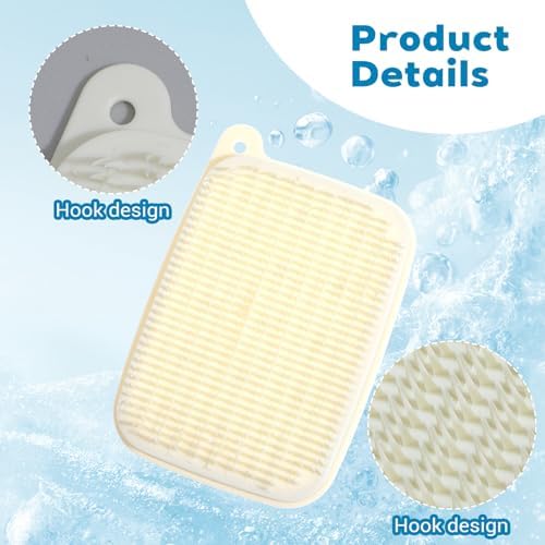 2pcs Vegetable Brush Scrubber, Veggie Scrubber Brush, Silicone Potato Brushes Scrubber, Potato Cleaner Brushes for Produce Potatoes, Carrots, Lotus Root, Veggie Fruit Wash Cleaner