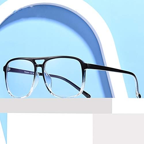 Computer Glasses Blue Light Blocking for Men and Women, Aviator Reading Glasses, Oversized Fashion Anti-UV Reader Eyeglasses
