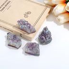 ZHIYUXI Angel Aura Amethyst Crystal Rocks Gem Stones Crystals and Stones Natural Rock Gemstone Raw Crystals Cluster Bismuth Crystals Energy Balance Reiki 1Pc 50-70g