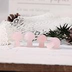 7Pcs Crystal Mushroom Sculpture Stone Statue Figurine, Hand Carved Gemstone Mushrooms Crafts Healing Chakra Decor, Rose Quartz