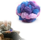 Sensory Fidget Ball for Anxiety Relief and Alzheimer's Dementia - Squeezeable Fidget Ball for Alzheimer's Dementia, Autism, ADHD, Bouncy Ball for Skin Pickers and Special Needs (Blueberry)