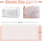 Spa Bed Sheets Disposable Massage Table Set, 30 Pcs Massage Sheets Cover Non-Woven Fabric for Beauty Salon, Hotels, 70’’ x 31’’