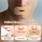60pcs Breathing Aid Strip, Mouth Breathing Correction Patch, Children's Closed Mouth Patch, Adult Anti-snoring, Closed Mouth Patch, Improve Mouth Breathing Facial Problems (Nude, Medium)