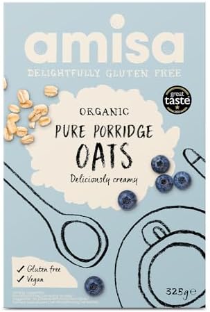 Amisa Organic Gluten Free Pure Porridge Oats 325g