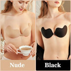 4/8-Pack Cleavage Bra, Push Up Sticky Bra Set – Strapless Backless Invisible Adhesive Bras for Women