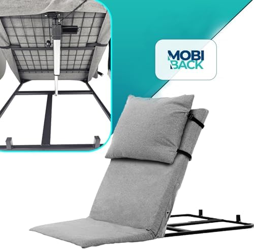 Electric Lifting Backrest for Bed by Mobi-Back, Medical Back Pillow with Electric Pump System, Used by Pregnant Women, Elderly for Sit-Up in Bed - Gen 2.