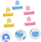 NOLITOY 5pcs Toothpaste Dispenser Squeezer Compact Toothpaste Extruder Hook Efficient Tube Roller for Creams and Reduces Waste Bathroom Use Random Color