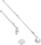 Spin Scrubber, Electric Cordless Power Bathroom Scrubbing Brush with Adjustable Stretchable Arm and 3 Replaceable Floor Scrubber Cleaning Brush Heads for Tub, Tile, Floor, Bathroom Wall