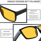 ANDWOOD Blue Light Blocking Glasses Men Women Computer TV Gaming AR Coatings Lens Improve Sleep Naturally Producing Melatonin