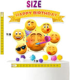 NEWMOJI ® Faces Party Cake Topper - Add Fun Expressions to Your Sweet Treats!