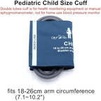 Universal NIBP Cuff for Pediatric Child, 18-26 cm Double Tube Reusable PU Replacement Blood Pressure Cuff, No Connector